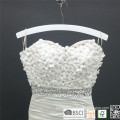 White Wooden Chrome Wire Swimwear Hanger for Bikini